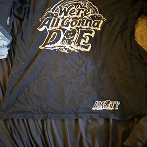 amity affliction Band Tee, Graphic Tee with 'We're All Gonna Die' Print